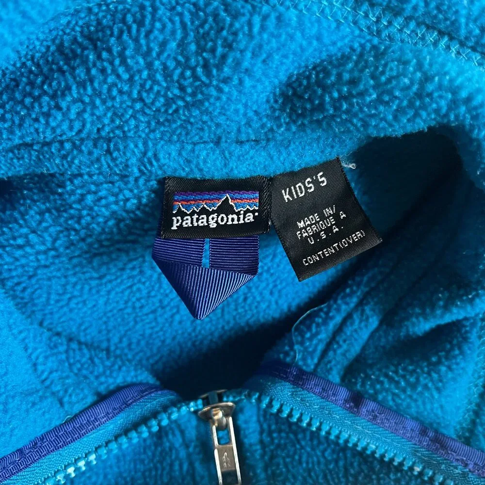 Patagonia vintage Made in the USA blue fleece 5